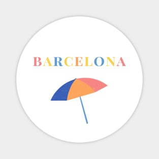 Barcelona Pastel Colour Sunbrella Holiday Magnet